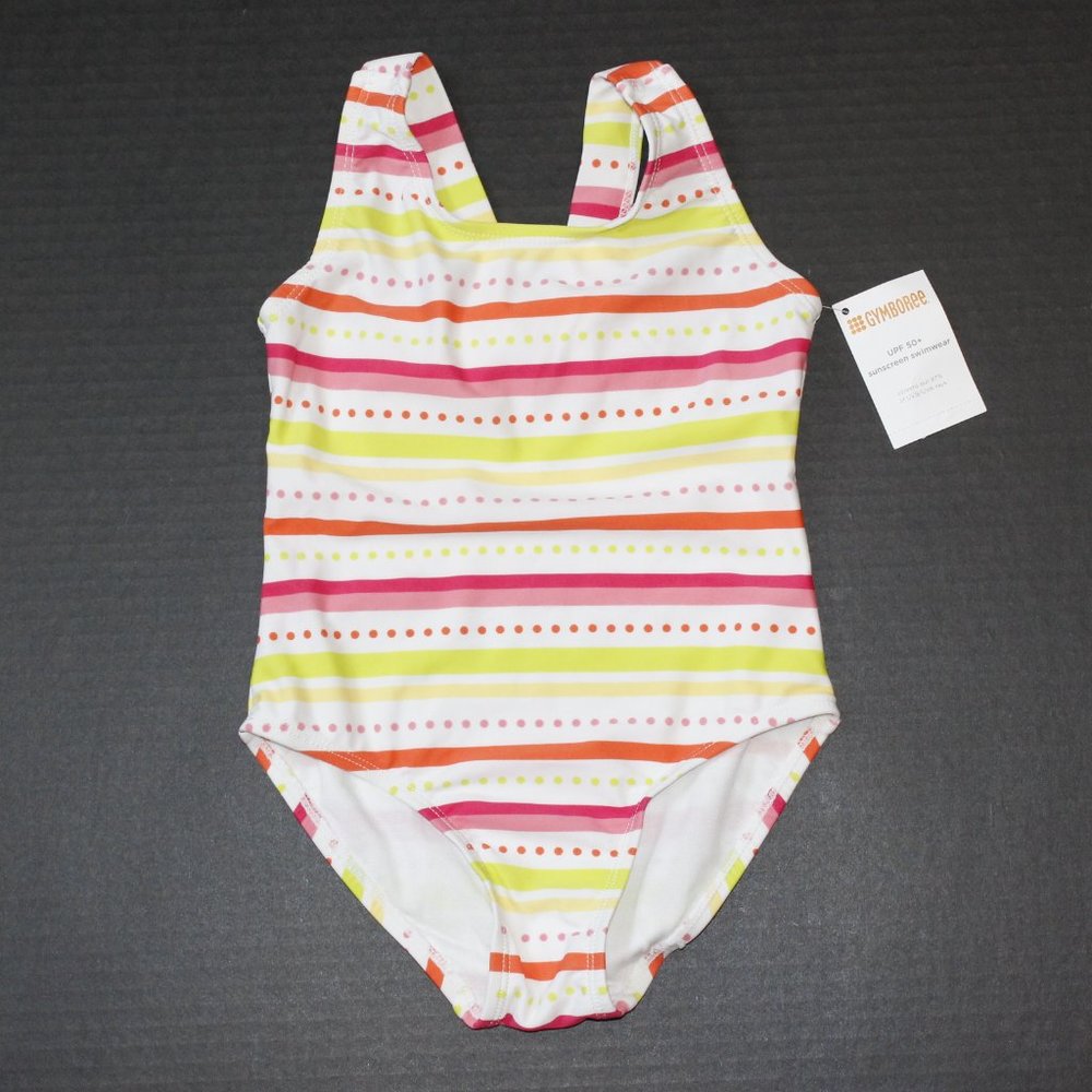 NWT Gymboree size 5 swimsuit one-piece tank Citrus Cooler